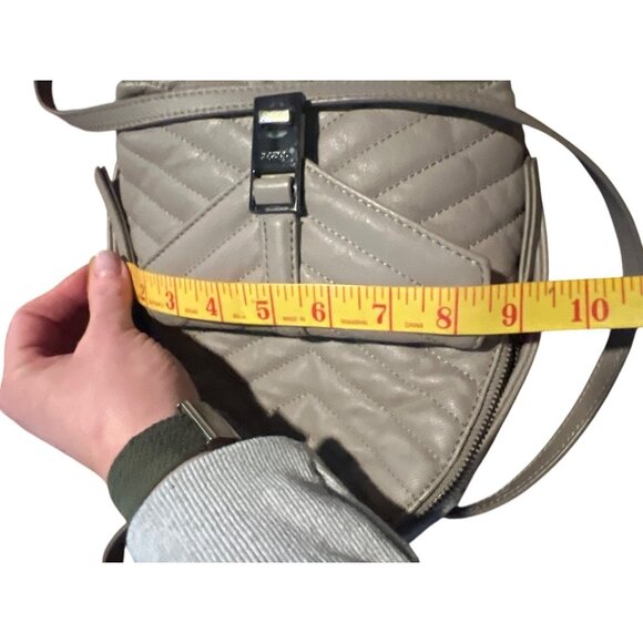 Botkier Dakota Backpack Gray Leather  Purse With Adjustable Strap Front Pocket - Picture 6 of 7